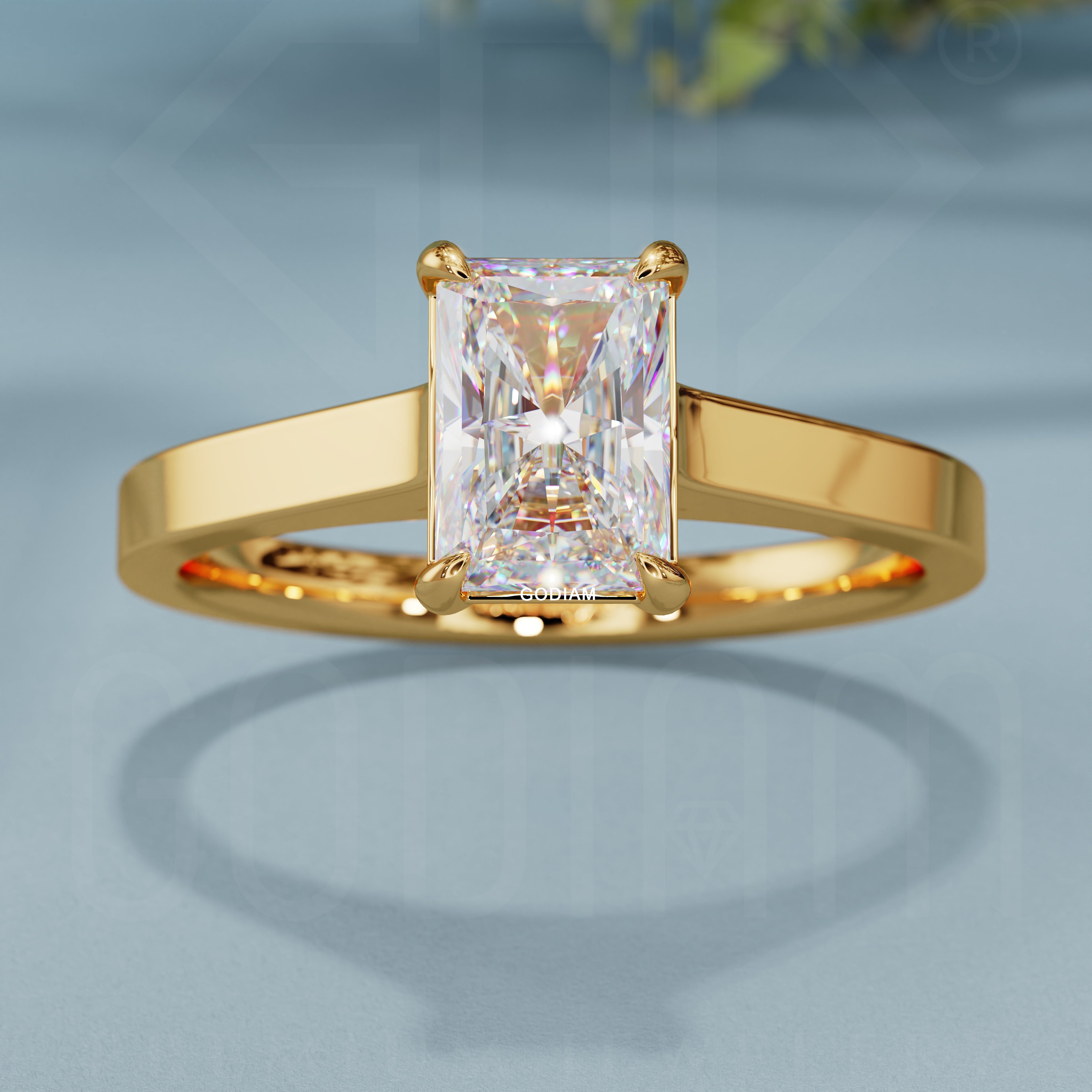 SunFlare Solitaire Ring