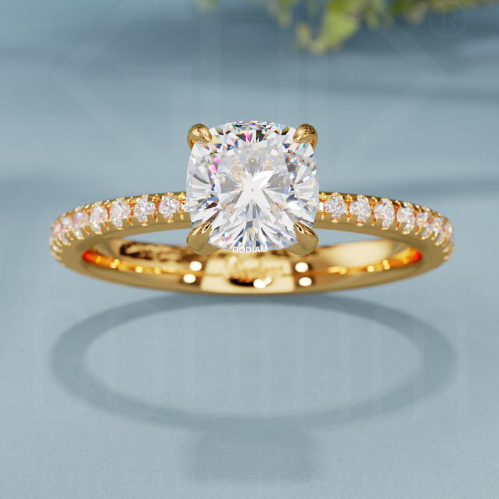 Velvet Glow Cushion Ring