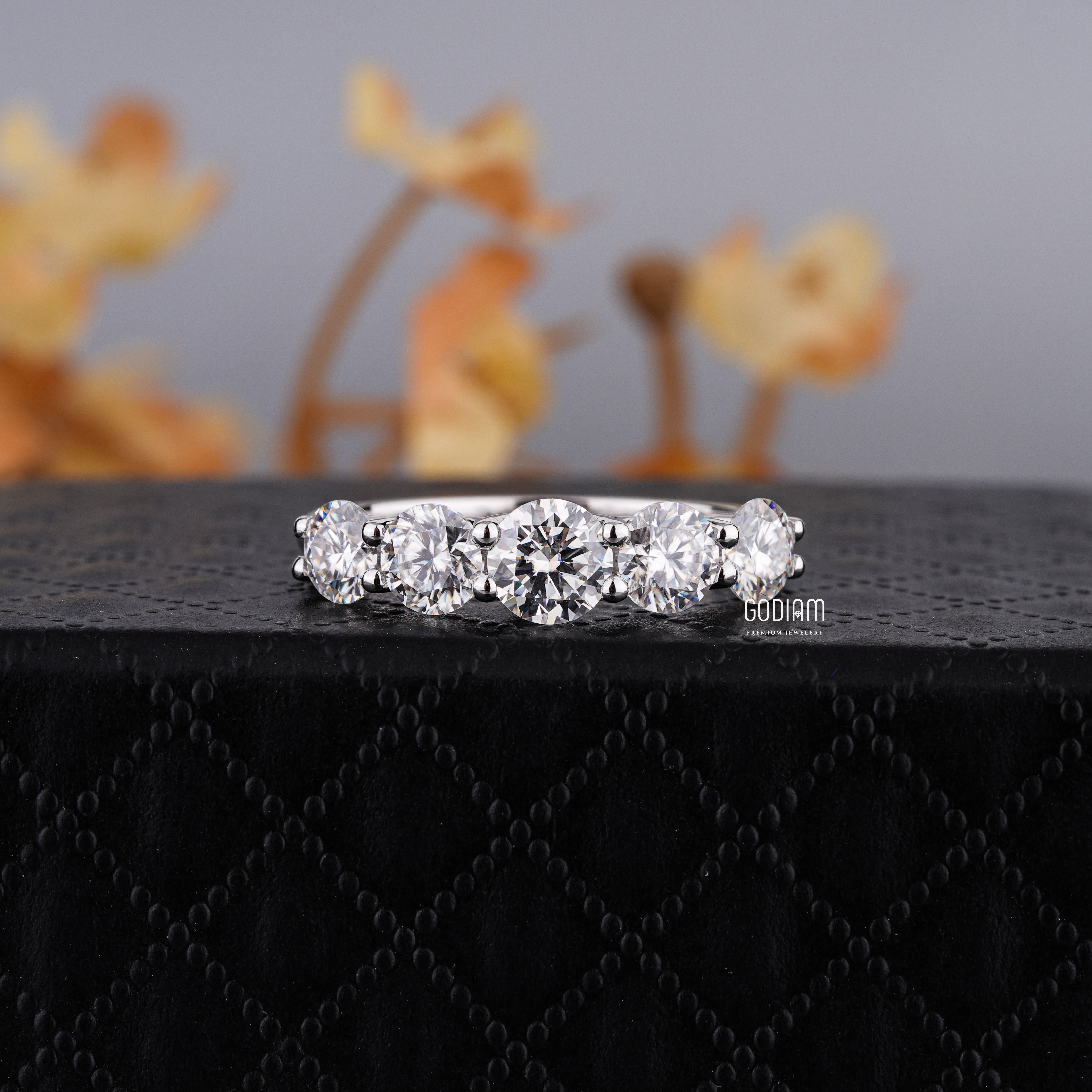 Five-Stone Solitaire Ring – Eternal Charm